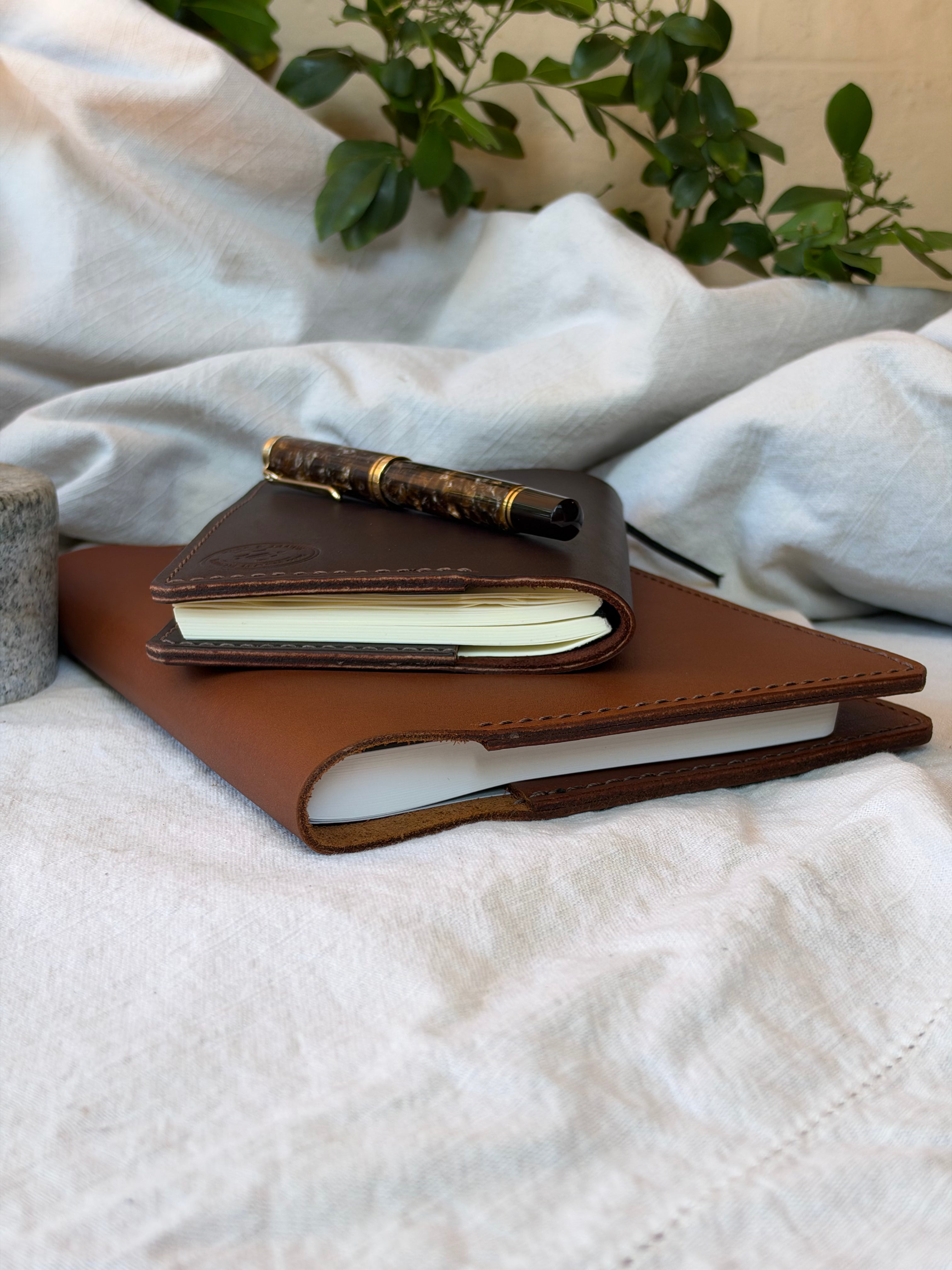 Classic A5 Journal Cover in Saddle