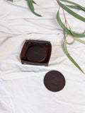 The Coaster Set - With Holder in Molasses