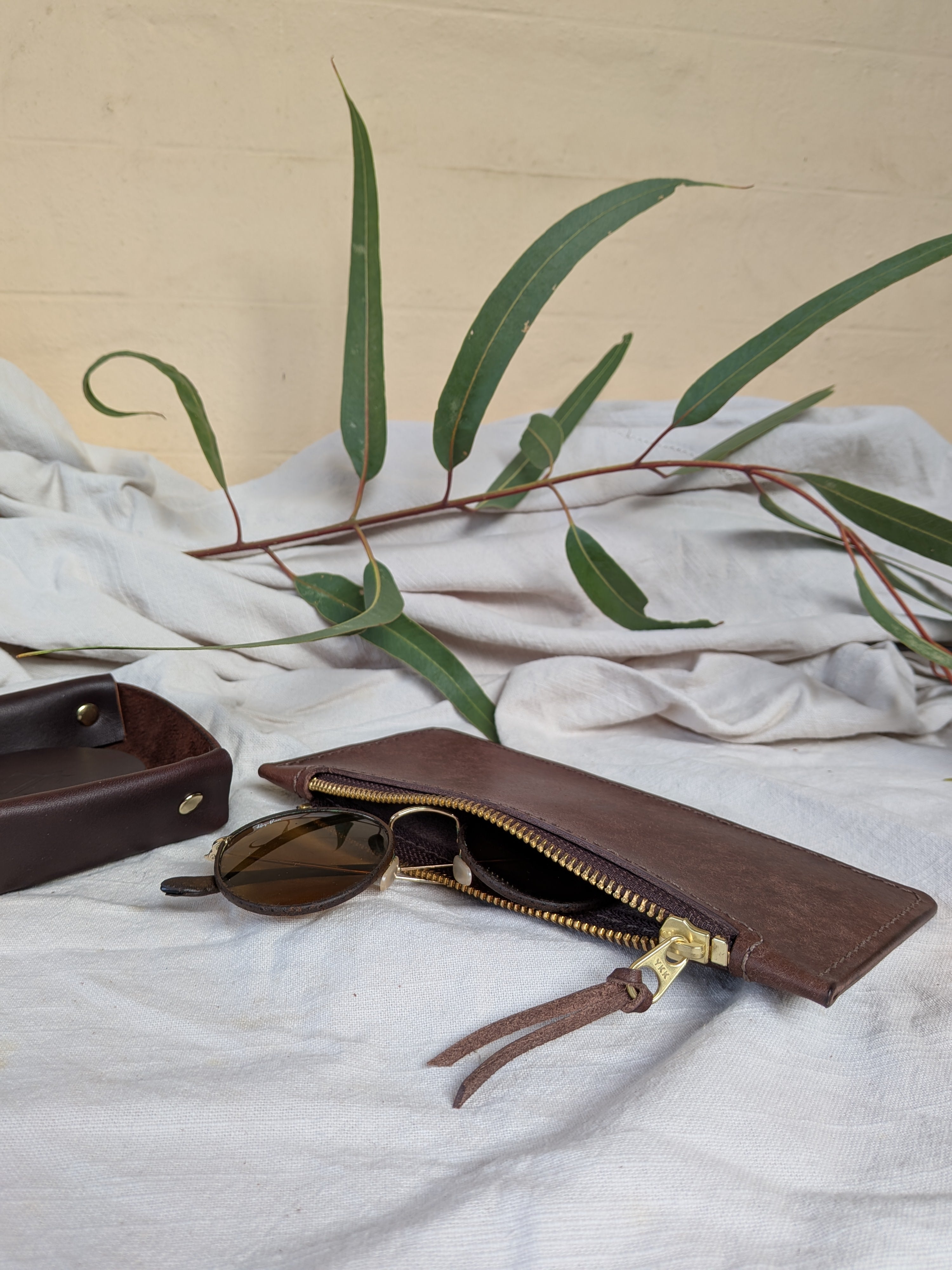 The Slimline Pouch in Brown