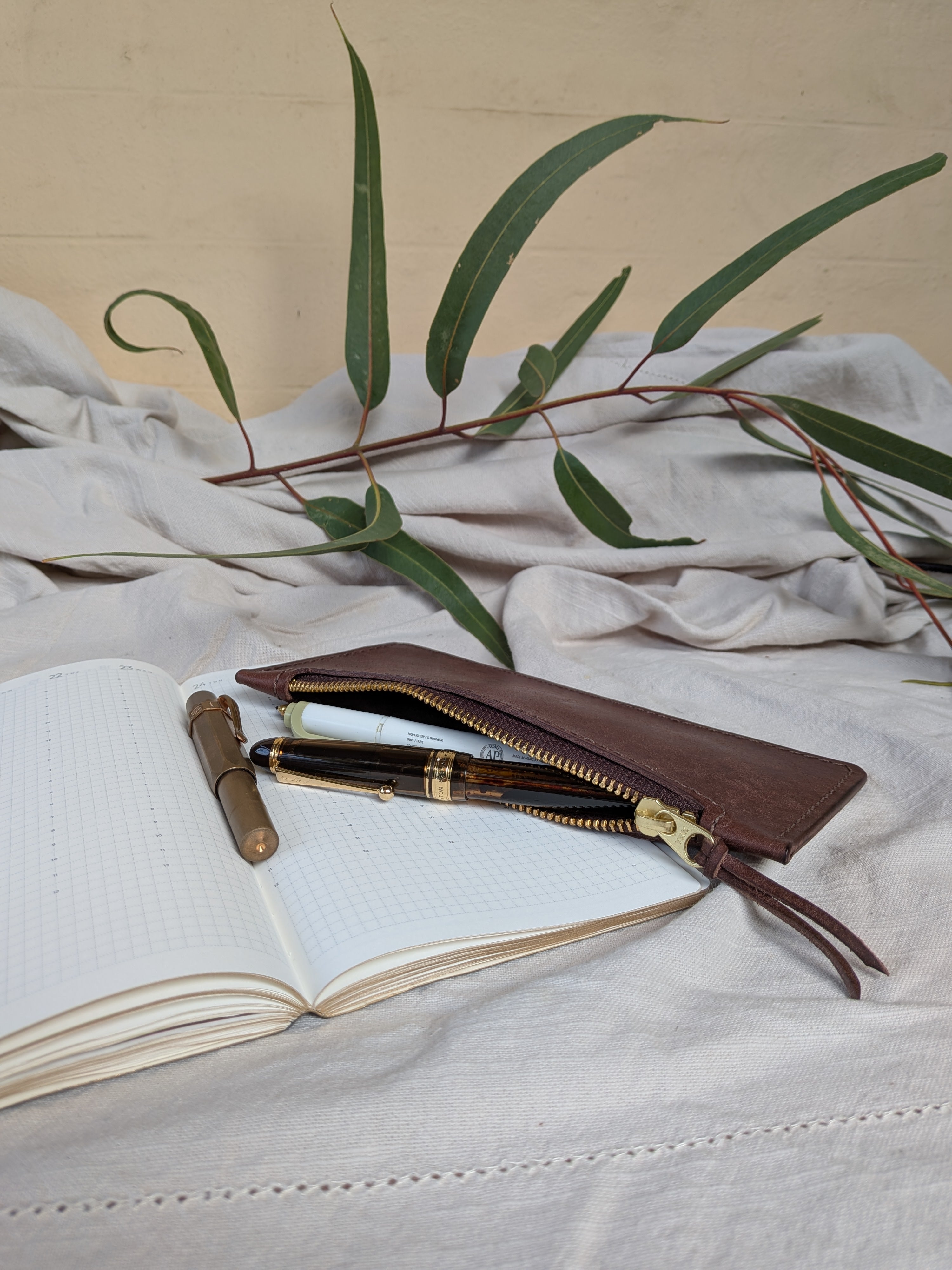 The Slimline Pouch in Brown