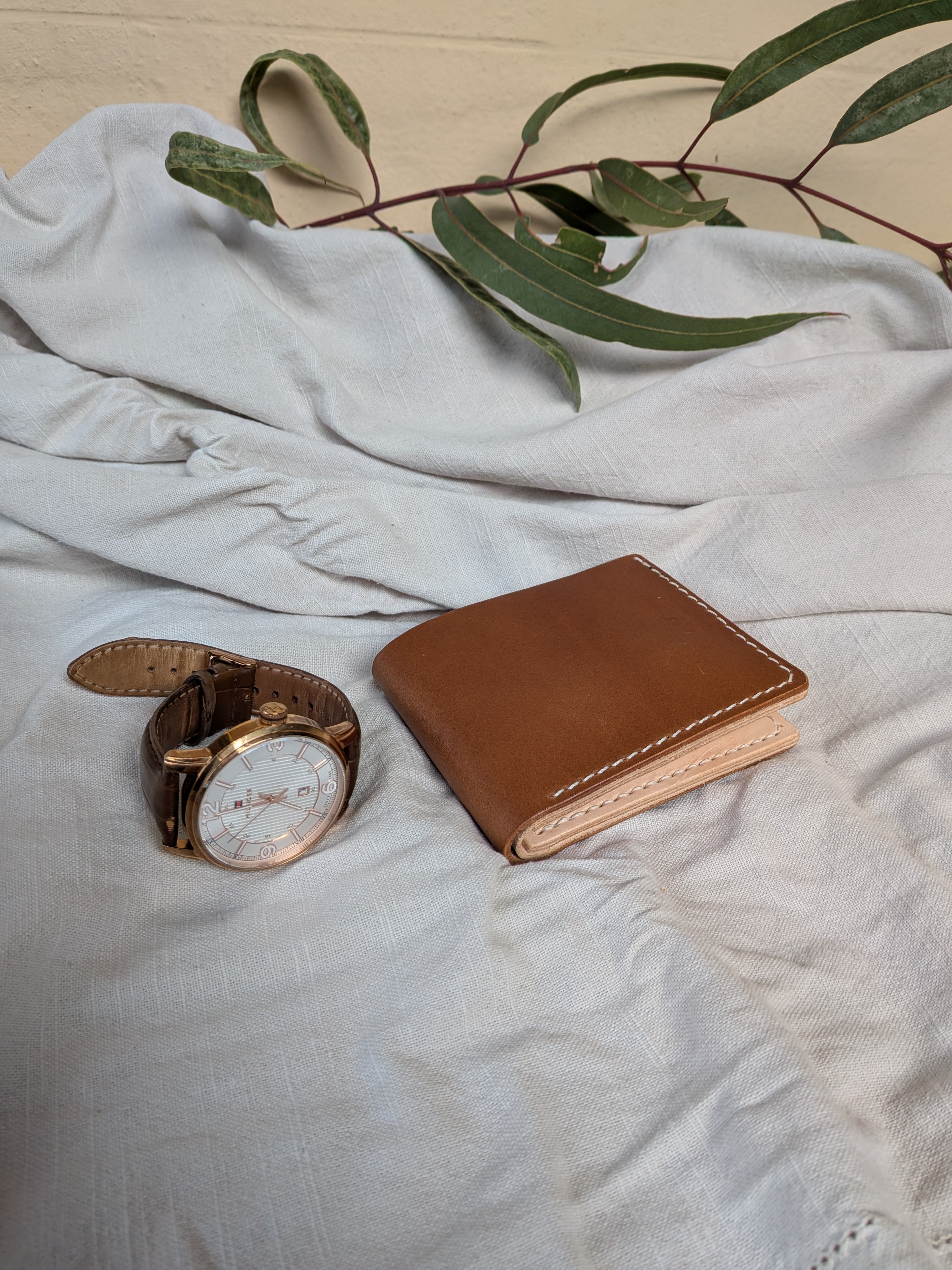 Heritage Leather Wallet in Saddle