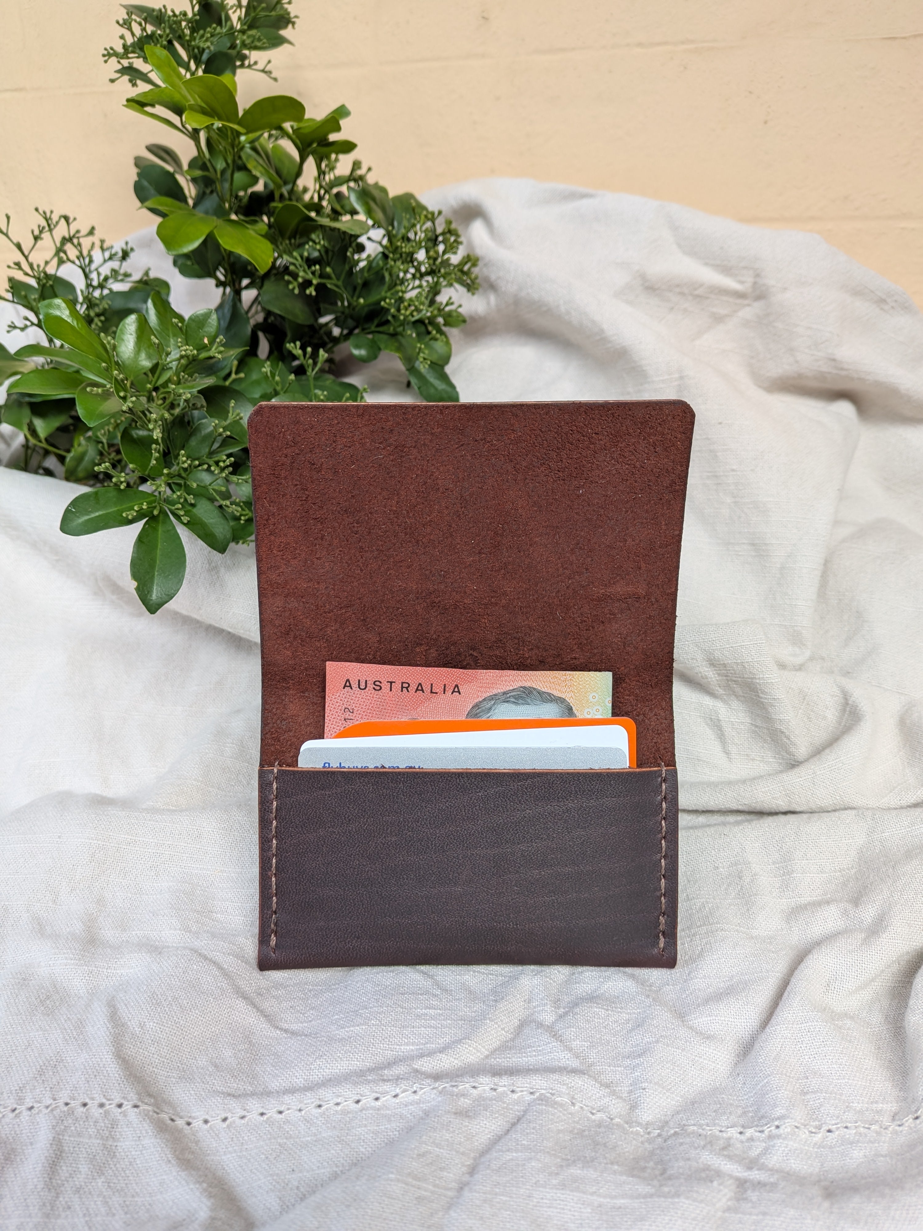 The Card Pouch in Molasses