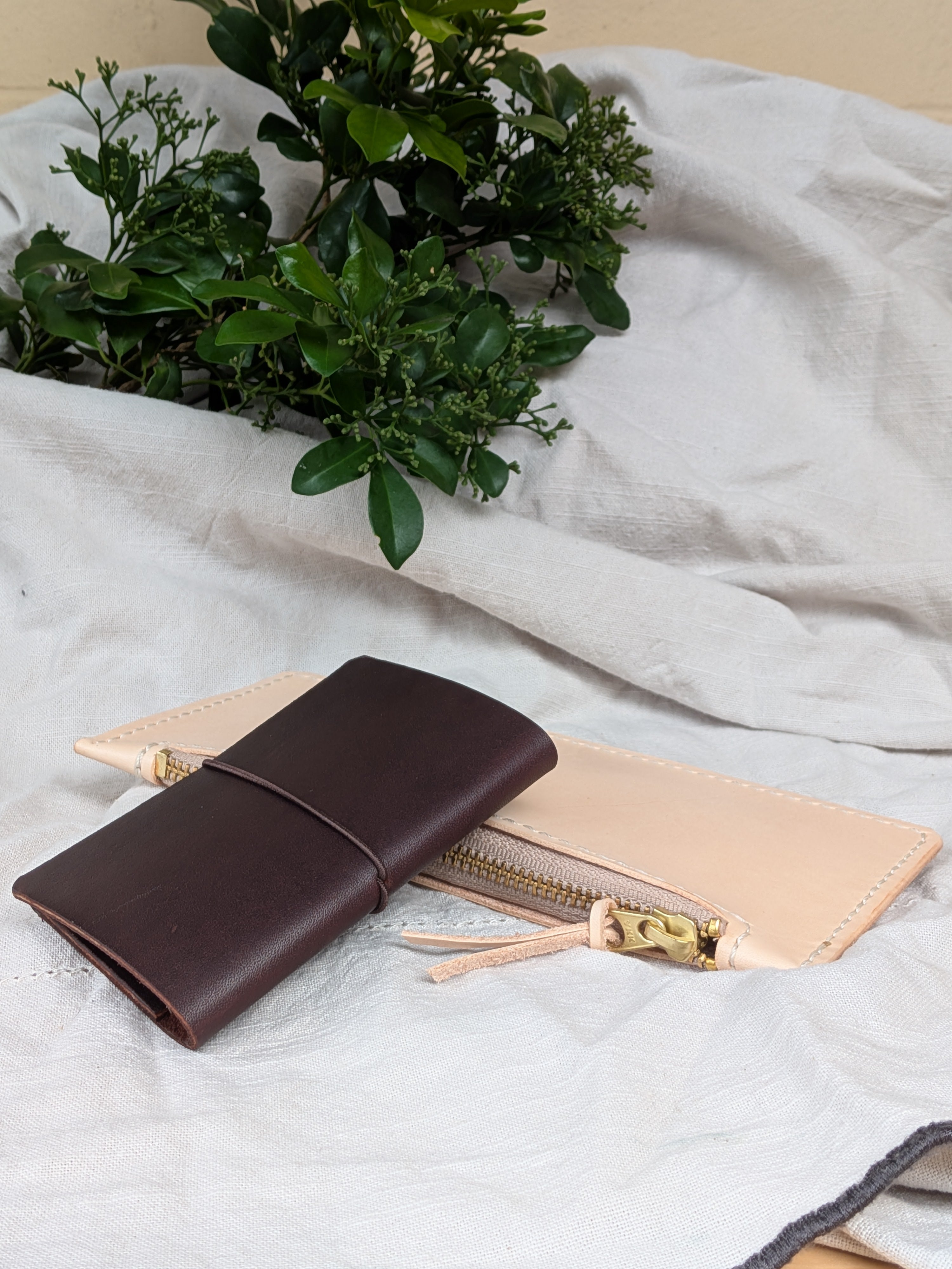 The Card Pouch in Molasses